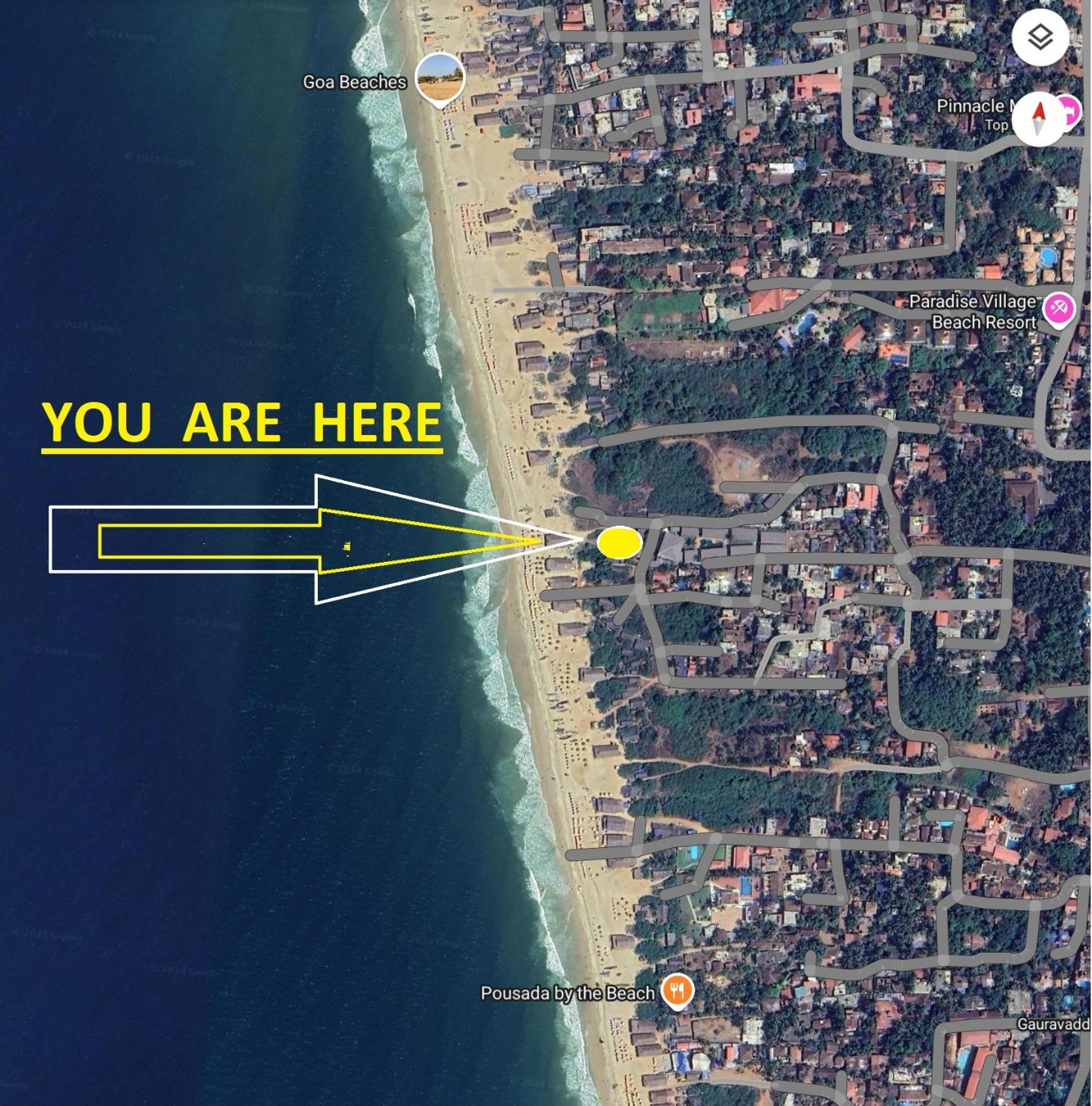 Yash-Deep 100 Meter Calangute Beach Walking Exterior foto